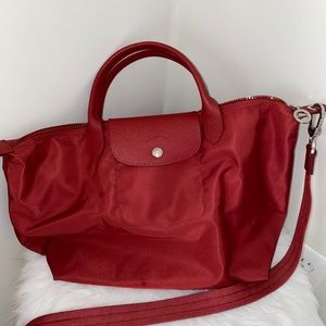 red longchamp crossbody bag